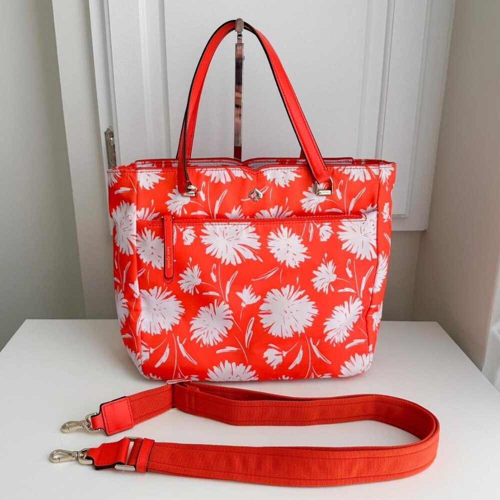 Kate Spade Floral Blossom Medium Tote Satchel crossbody bag